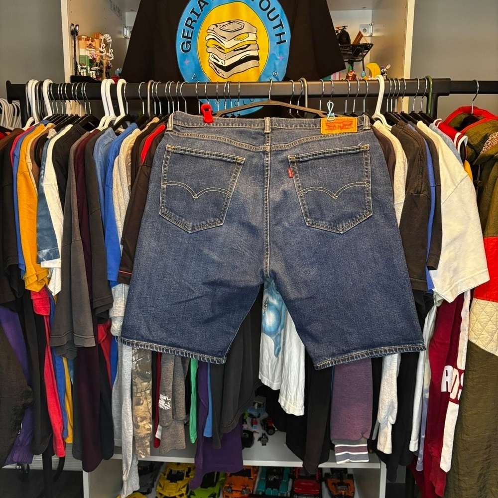 Levi's 505 Blue Denim Shorts W36